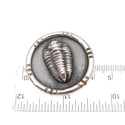 Hyman Co. 925 Sterling Silver Vintage Trilobite Fossil Oxidized Pin Brooch
