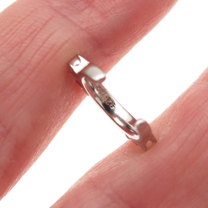 925 Sterling Silver Real Pearl & Round-Cut C Z SINGLE Cuff Earring