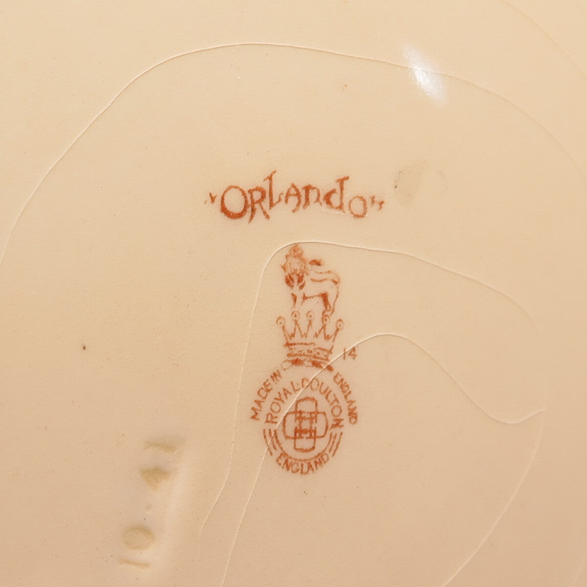 ROYAL DOULTON Antique Porcelain Shakespearean Character "Orlando" Cabinet Plate