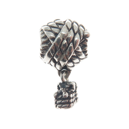 CHAMILIA 925 Sterling Silver Needle & Yarn Dangle Bead Charm