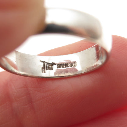 Bell Trading Post 925 Sterling Silver Vintage Classic Wedding Band Ring Size 6