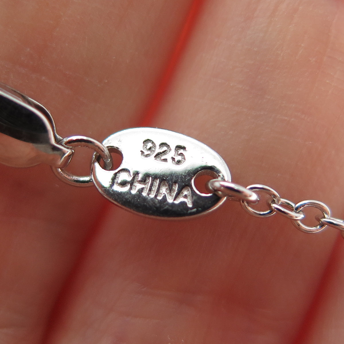 925 Sterling Silver Real Round-Cut Diamond Flower Cable Chain Necklace 20"