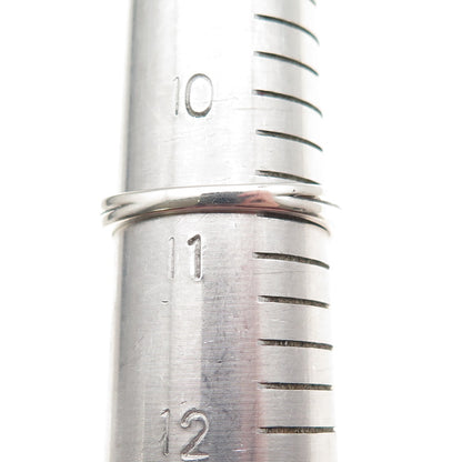 925 Sterling Silver Real Round-Cut Diamond Ring Size 10.75