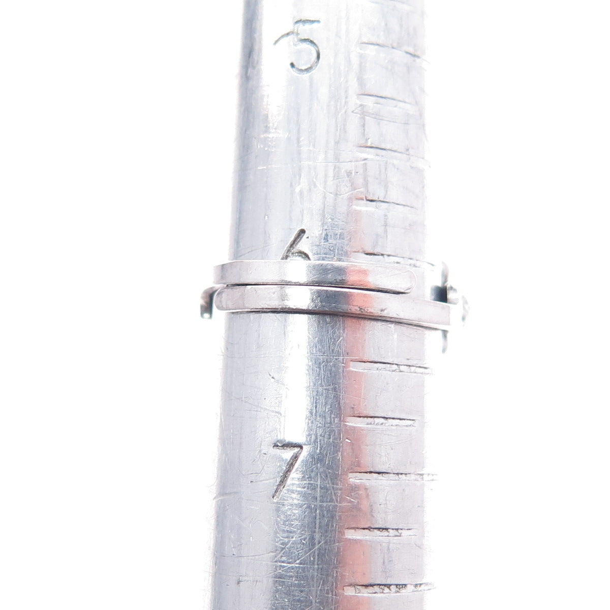 Old Pawn 925 Sterling Silver Vintage Bisbee Turquoise Snake Eye Ring Size 6.25