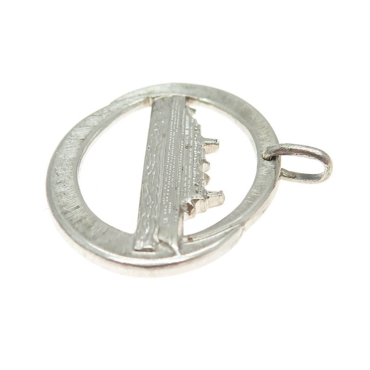 925 Sterling Silver Vintage SS Doric Cruise Ship Liner Home Lines Pendant