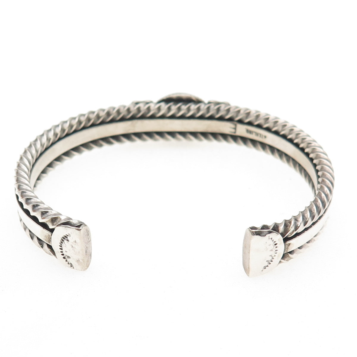 Randall Endito Navajo Old Pawn 925 Sterling Turquoise Adjustable Bracelet 6.5"