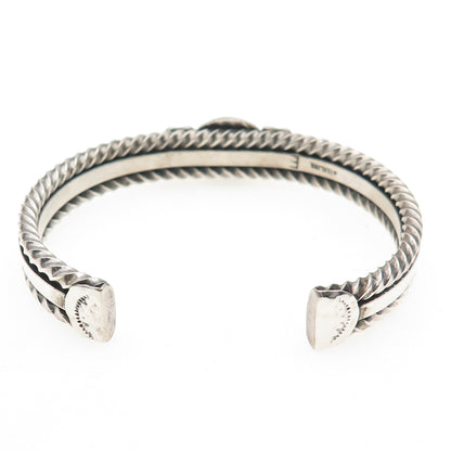Randall Endito Navajo Old Pawn 925 Sterling Turquoise Adjustable Bracelet 6.5"