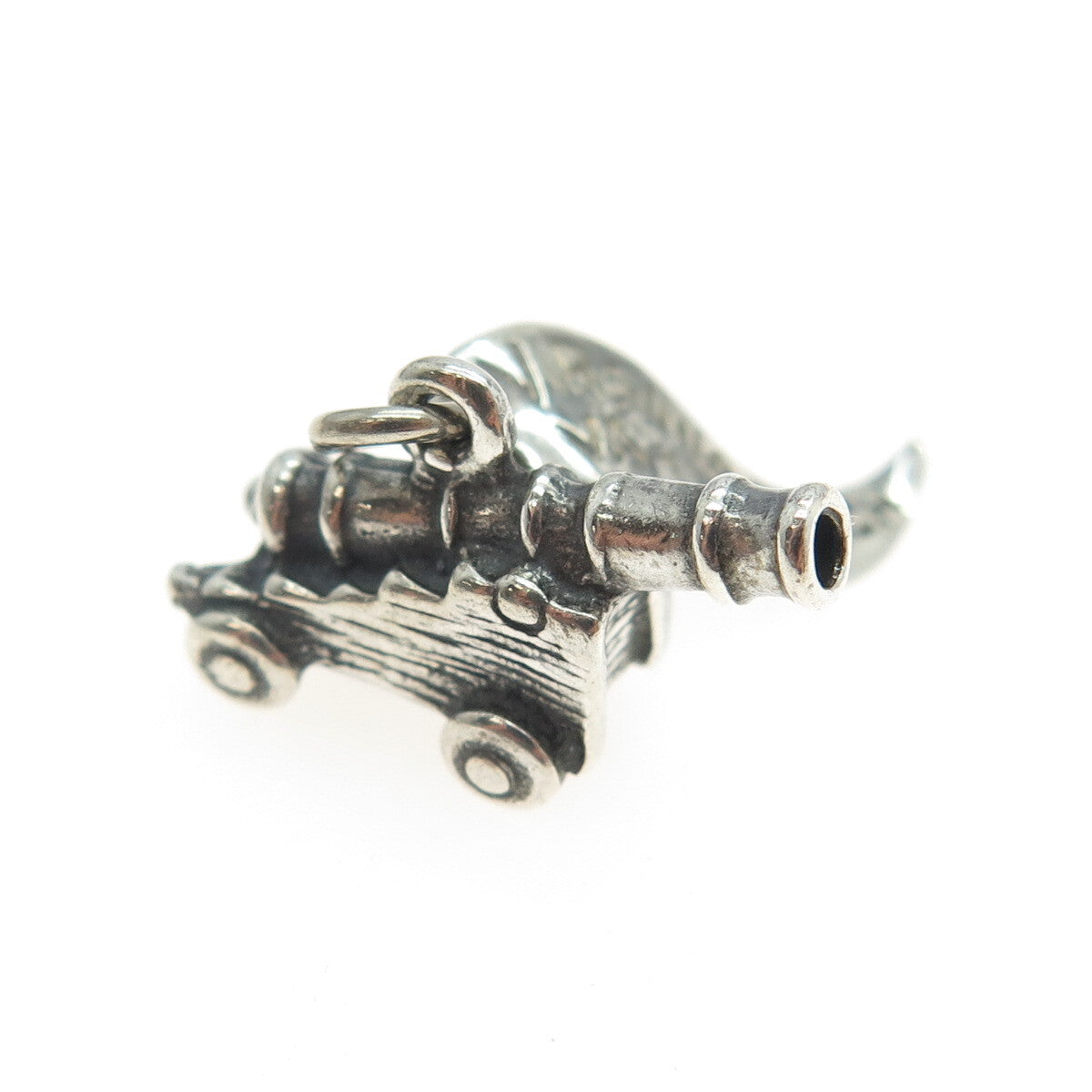 PACIFIC JEWELRY 925 Sterling Silver Vintage "Virginia Beach" Artillery Pendant