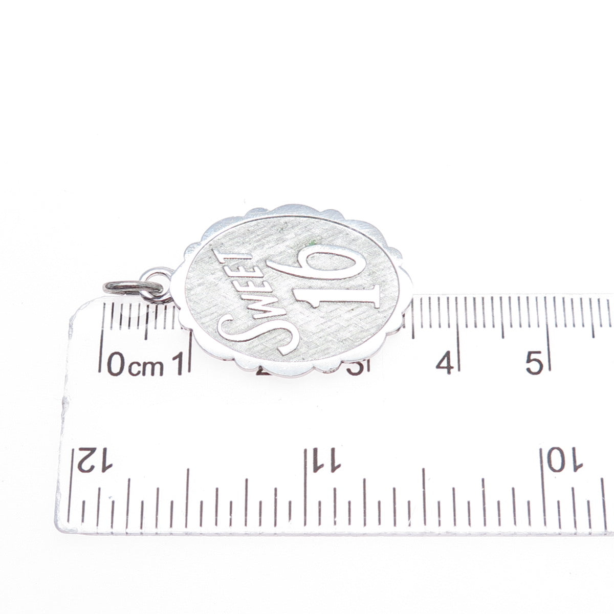 LAMODE 925 Sterling Silver Vintage Sweet 16 Charm Pendant