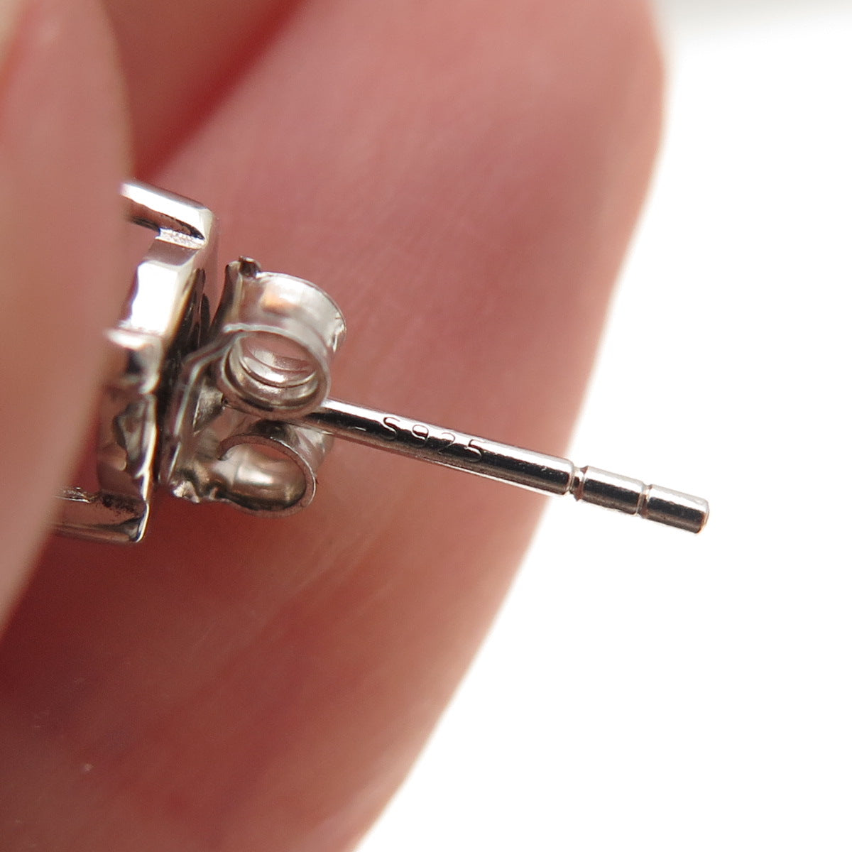 925 Sterling Silver Real Sleeping Beauty Turquoise Stud Earrings