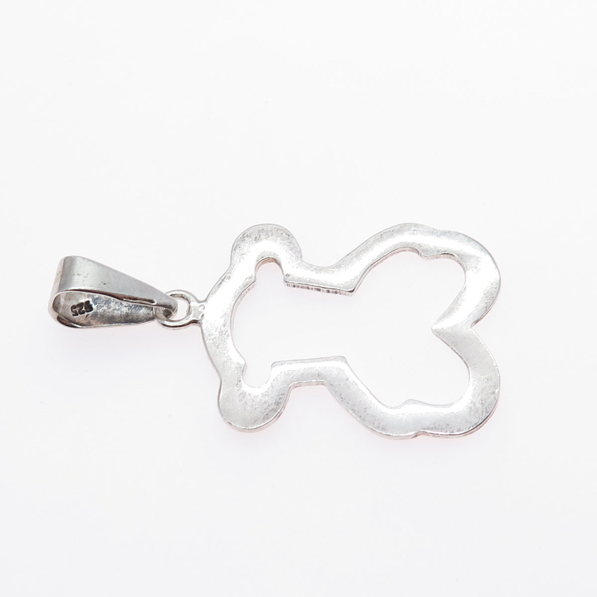 925 Sterling Silver Vintage Teddy Bear Charm Pendant