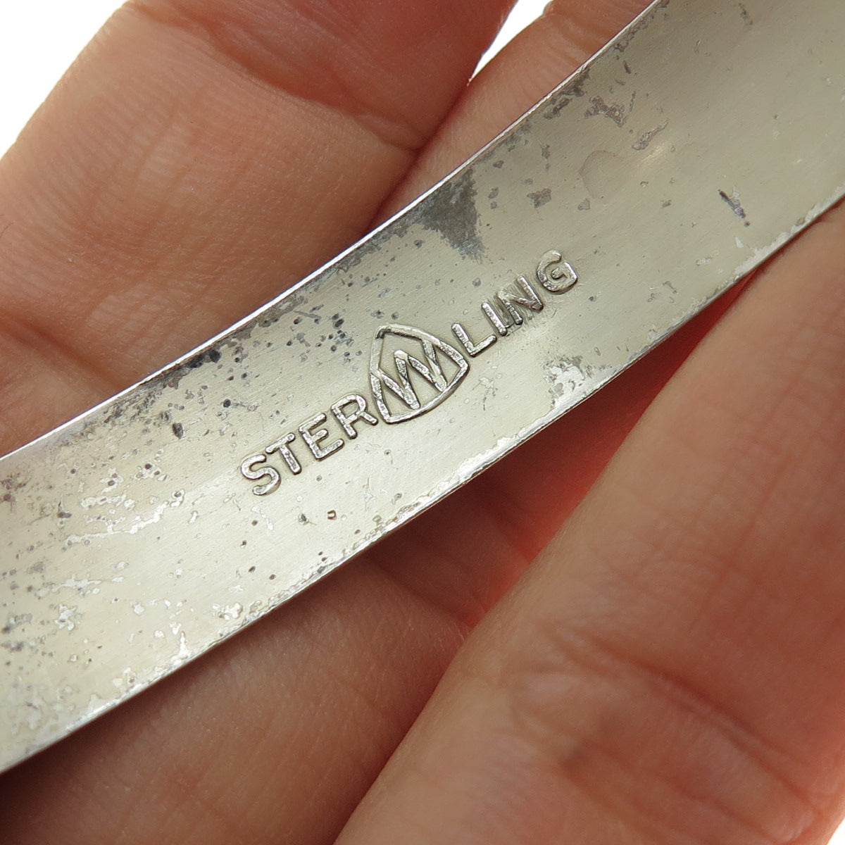 WOHELO Sterling Silver Vintage Campfire Girls Hammered Adjustable Bracelet 8"