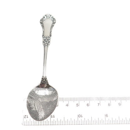 Shepard 925 Sterling Silver Antique Art Deco Niagara Falls Coffee Spoon #55