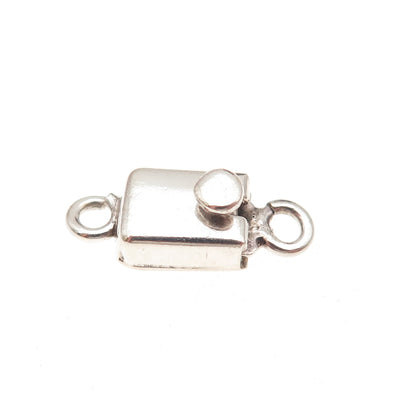 925 Sterling Silver Vintage Mexico Bracelet / Necklace Box Lock Clasp