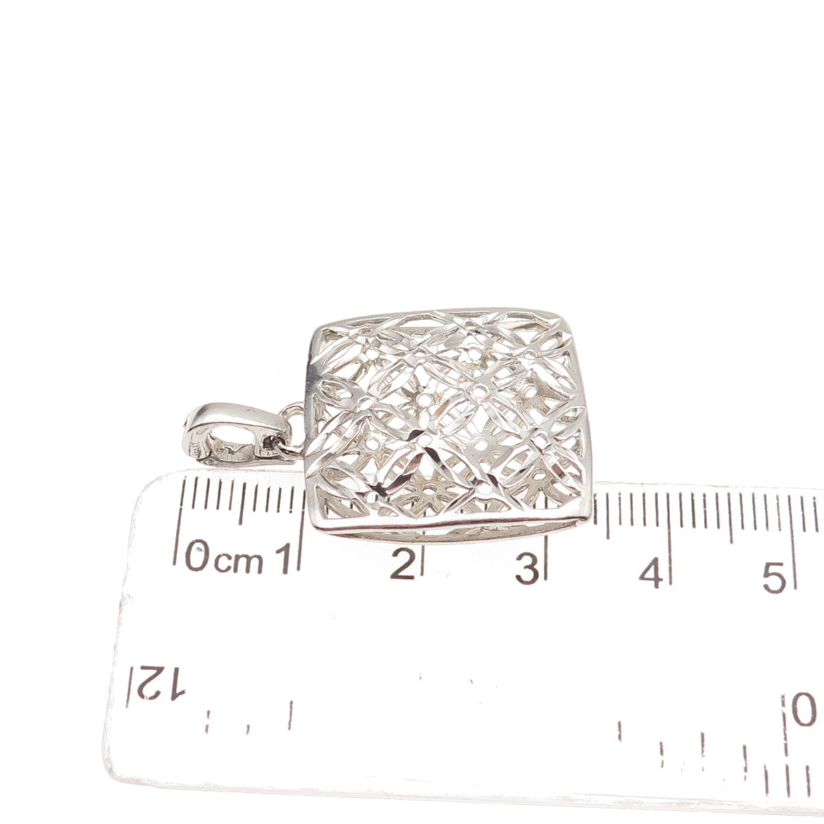 Michael Anthony 925 Sterling Silver Vintage Italy Floral Charm Pendant