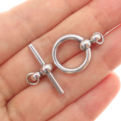 PROCHAIN 925 Sterling Silver Vintage Bracelet / Necklace Toggle Lock Clasp