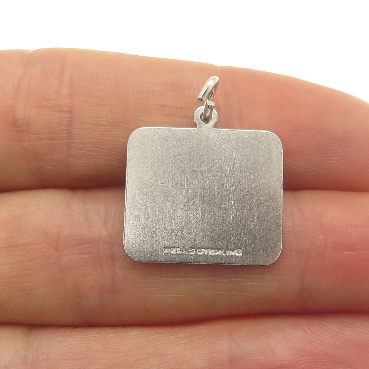 WELLS 925 Sterling Silver Vintage Class of 1968 Minimalist Charm Pendant