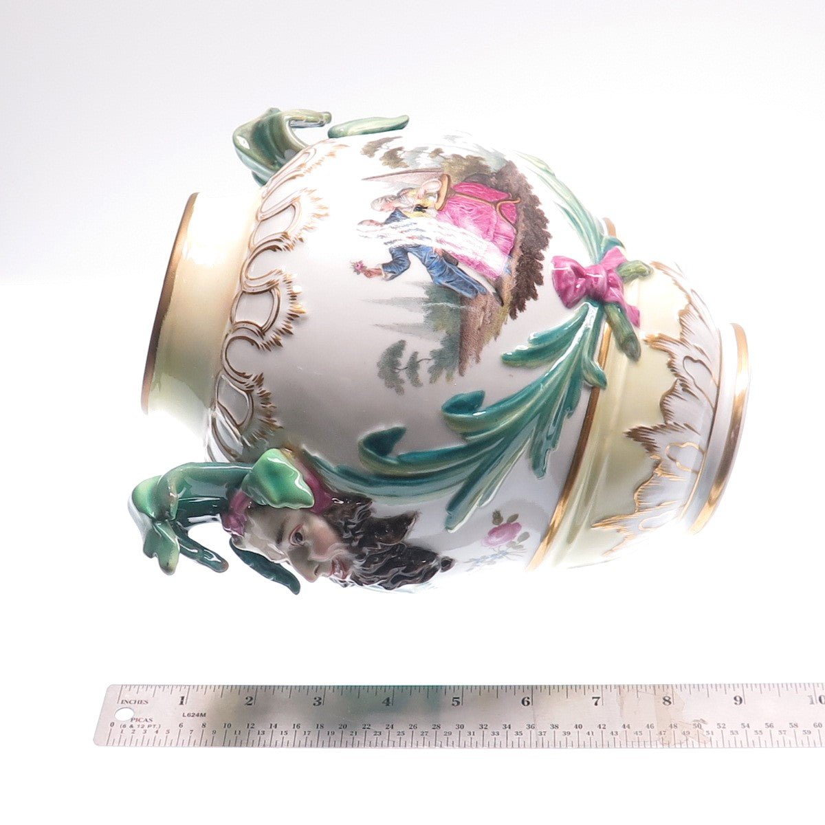 KPM Royal Porcelain Factory Berlin Antique Late XIX Hand-Painted Porcelain Urn