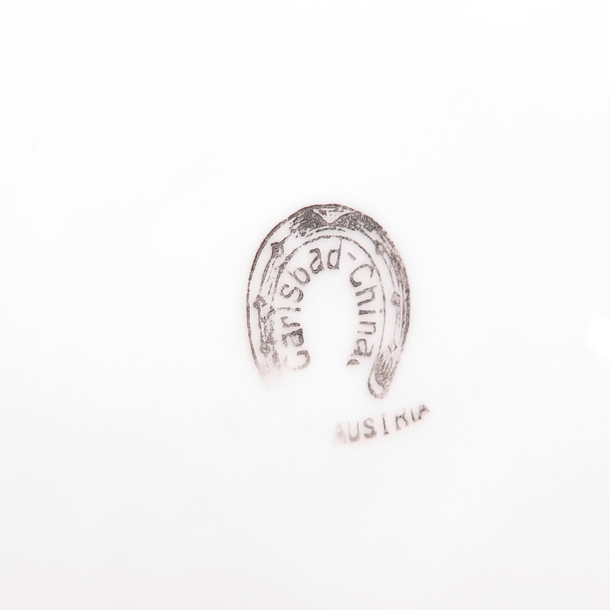 CARLSBAD China Antique Austria Portrait Hand Painted Porcelain Cabinet Plate