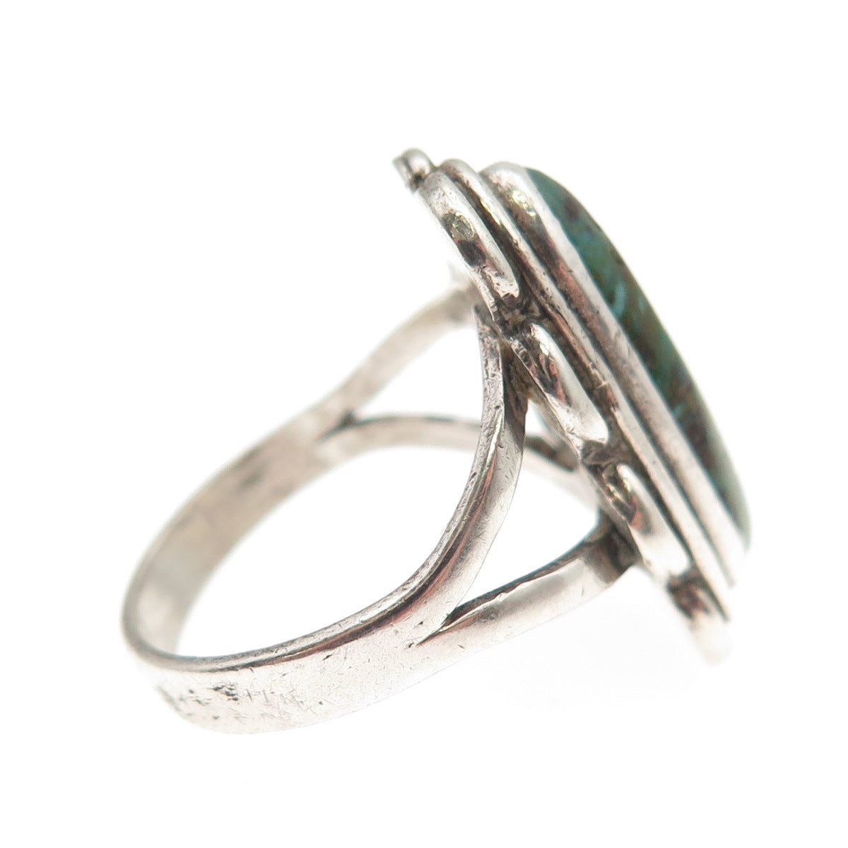 Old Pawn Sterling Silver Vintage Southwestern Royston Turquoise Ring Size 6.5