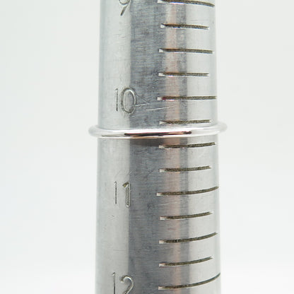 925 Sterling Silver Real Emerald-Cut Citrine Gemstone Minimalist Ring Size 10.5