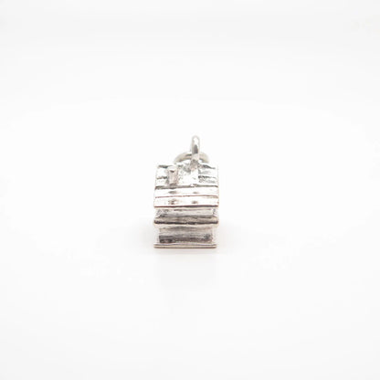 925 Sterling Silver Vintage House Charm Pendant