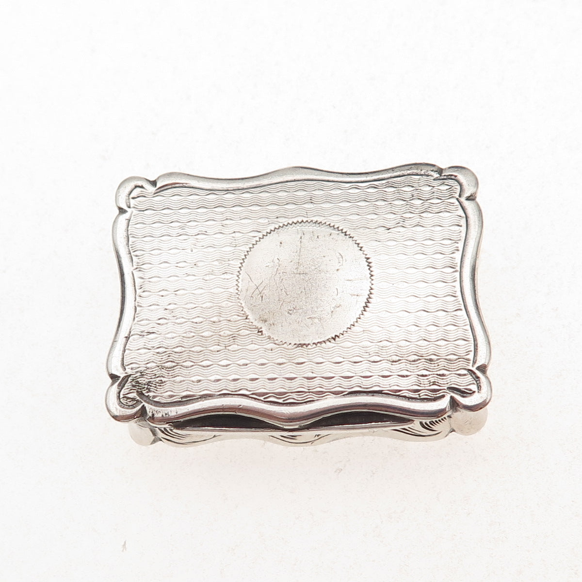 Robert Thornton 925 Sterling Silver Antique 1876 Birmingham Vinaigrette Box