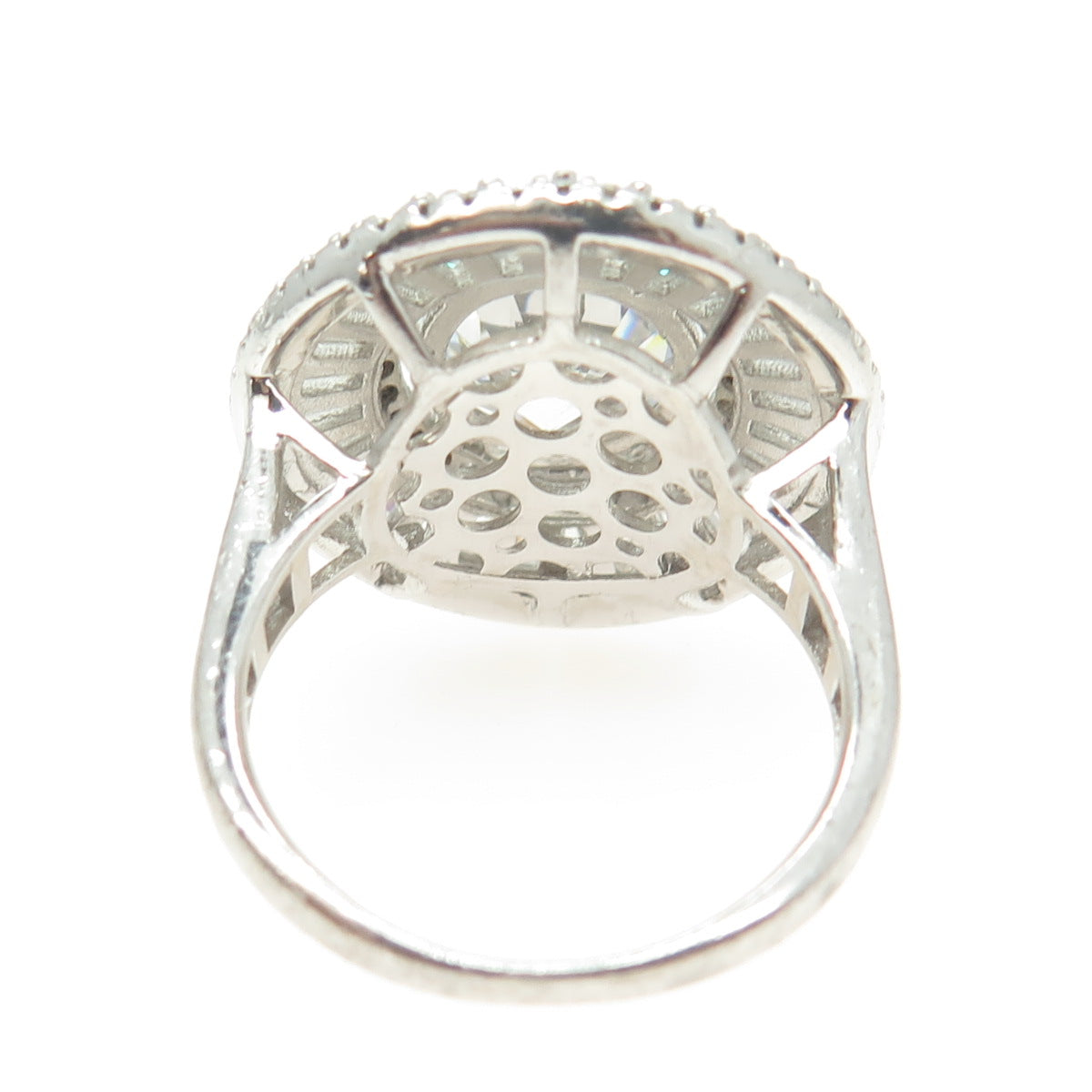 925 Sterling Silver Multi-C Z Ring Size 7.5