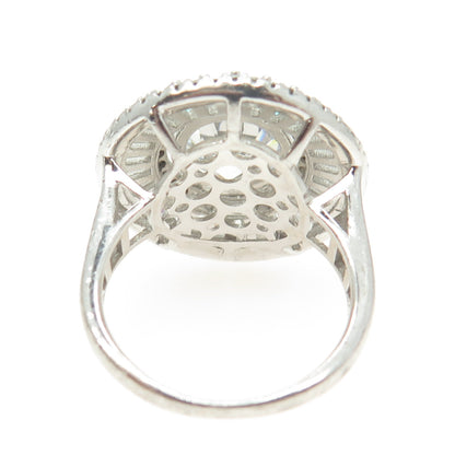 925 Sterling Silver Multi-C Z Ring Size 7.5