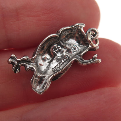 Shube 925 Sterling Silver Vintage Wise Owl Oxidized Charm Pendant