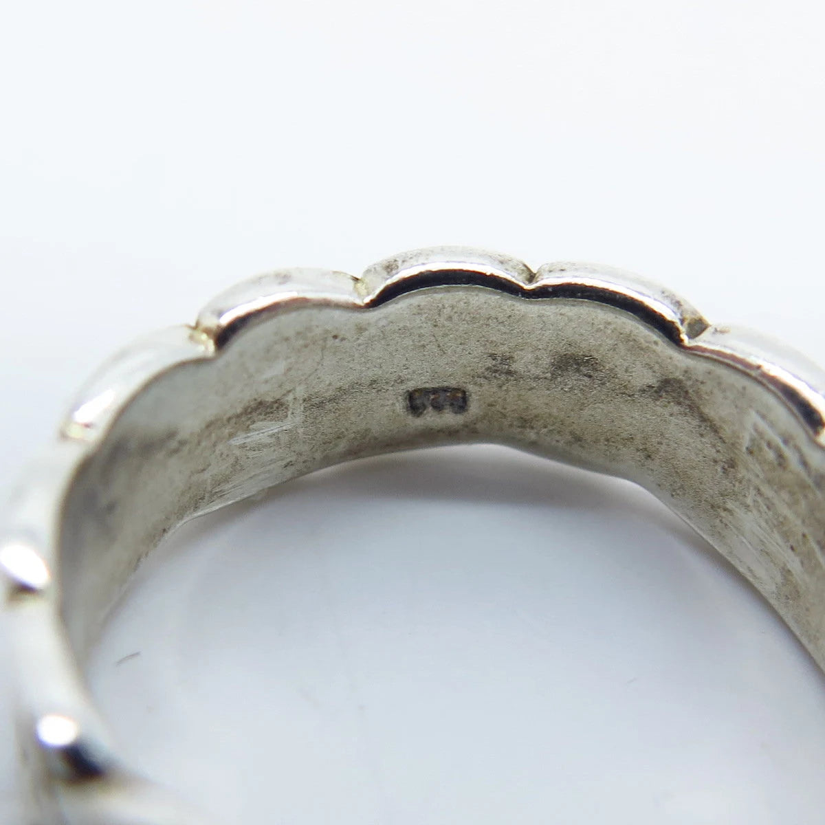925 Sterling Silver Vintage Celtic Band Ring Size 5.5