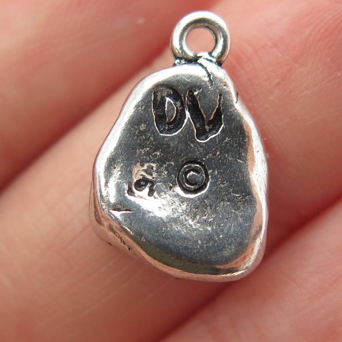 DAWN 925 Sterling Silver Vintage "Laugh" Charm Pendant