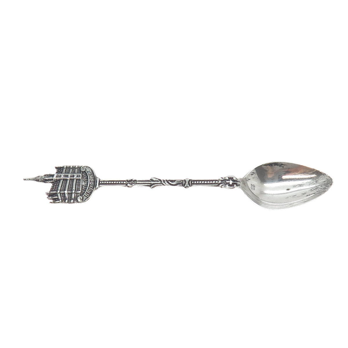 GEBR. HUISMAN GH3 833 Silver Antique Dutch Hotel de Ville Brussels Coffee Spoon