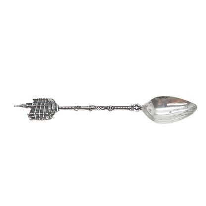 GEBR. HUISMAN GH3 833 Silver Antique Dutch Hotel de Ville Brussels Coffee Spoon