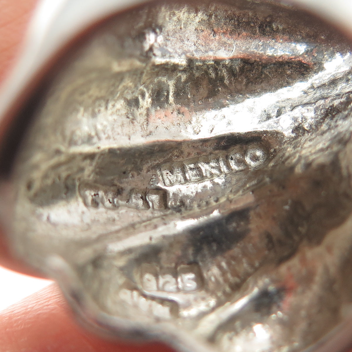925 Sterling Silver Vintage Mexico Modernist Ring Size 7.5