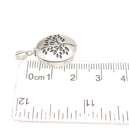 HAN 925 Sterling Vintage Family is Everything Tree of Life Locket Mini Pendant