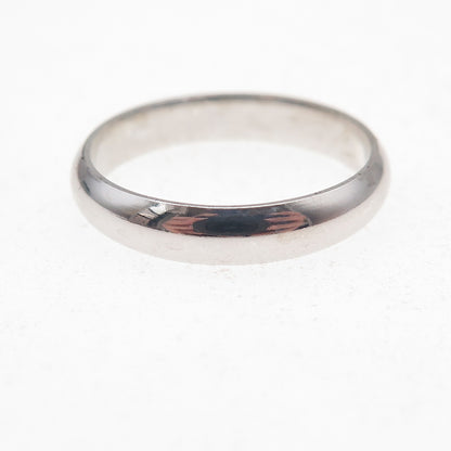 925 Sterling Silver Vintage Classic Wedding Band Ring Size 9.25