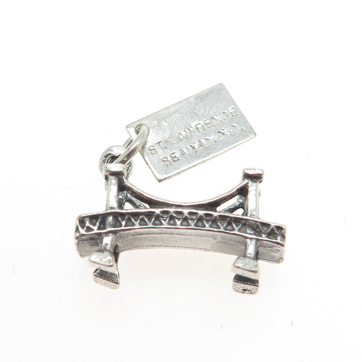 BELL TRADING POST 925 Sterling Silver Vintage St. Lawrence Seaway Bridge Pendant