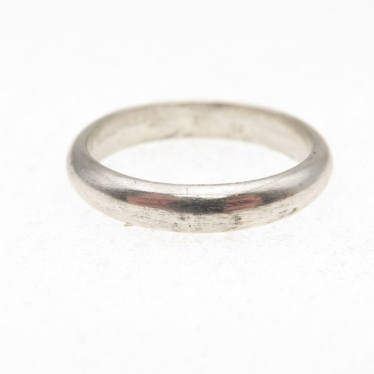 925 Sterling Silver Vintage Classic Wedding Band Ring Size 9.75