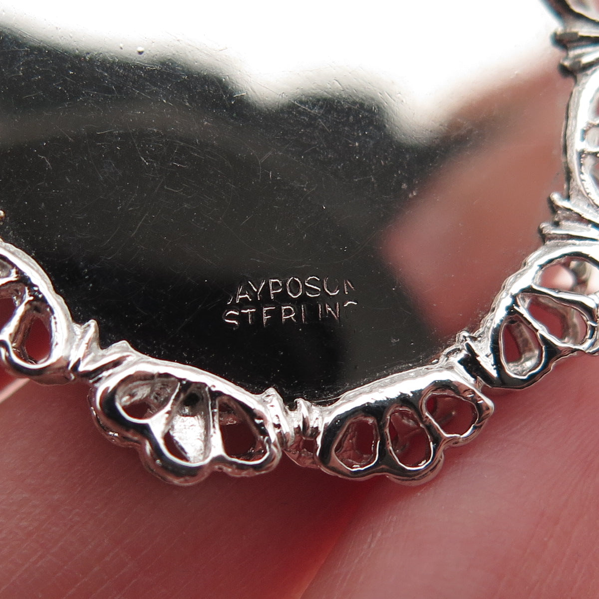 JAY POSON 925 Sterling Silver Vintage Pisces Zodiac Sign Charm Pendant