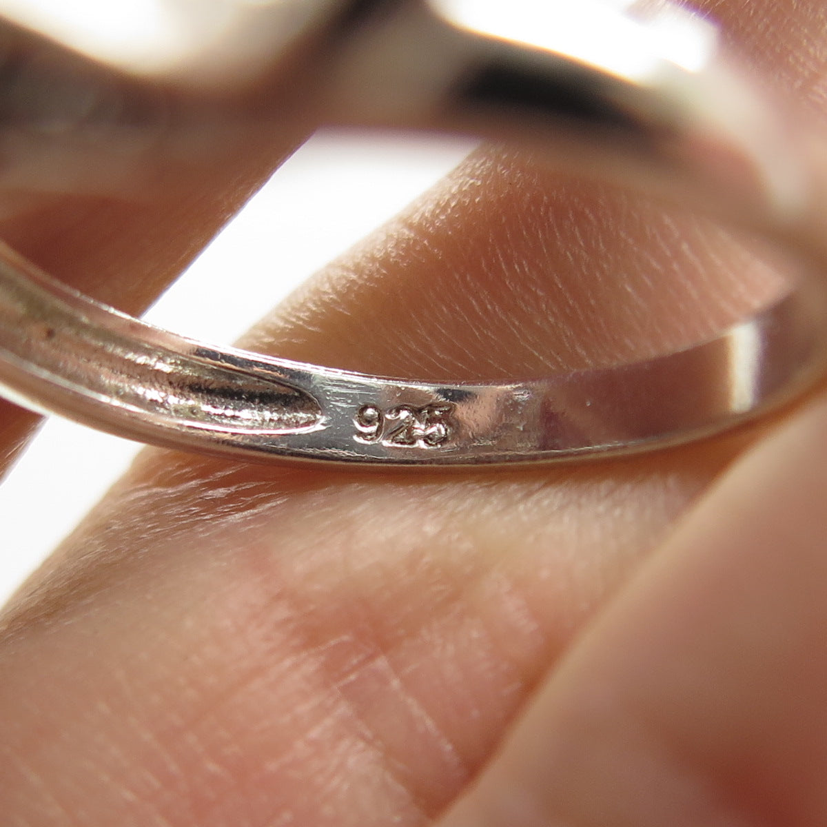 925 Sterling Silver Pave C Z Starfish Ring Size 7