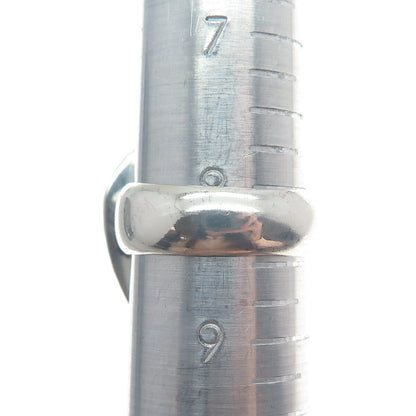 925 Sterling Silver Vintage Real Pear-Cut Tiger Eye Oxidized Ring Size 8.5