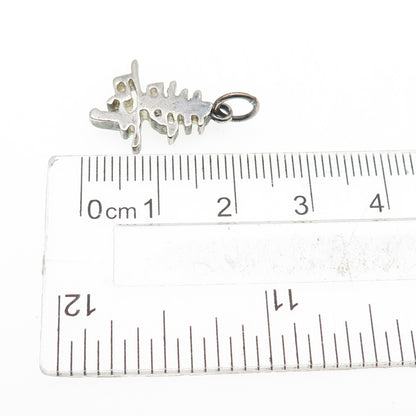 CHARLES WINSTON 925 Sterling Vintage Longevity Chinese Character Mini Pendant