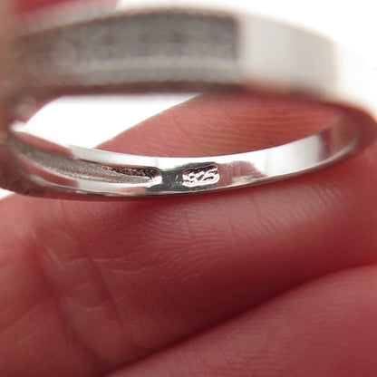 925 Sterling Silver Round-Cut C Z Engagement Ring Size 6.75