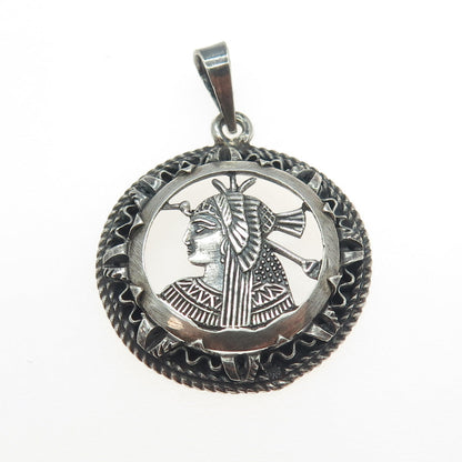 925 Sterling Silver Vintage Indian Tribal Theme Pendant