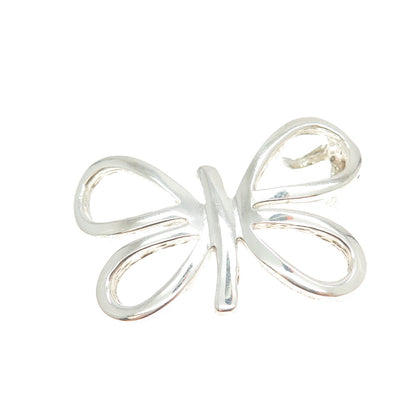925 Sterling Silver Vintage Butterfly Slide Pendant