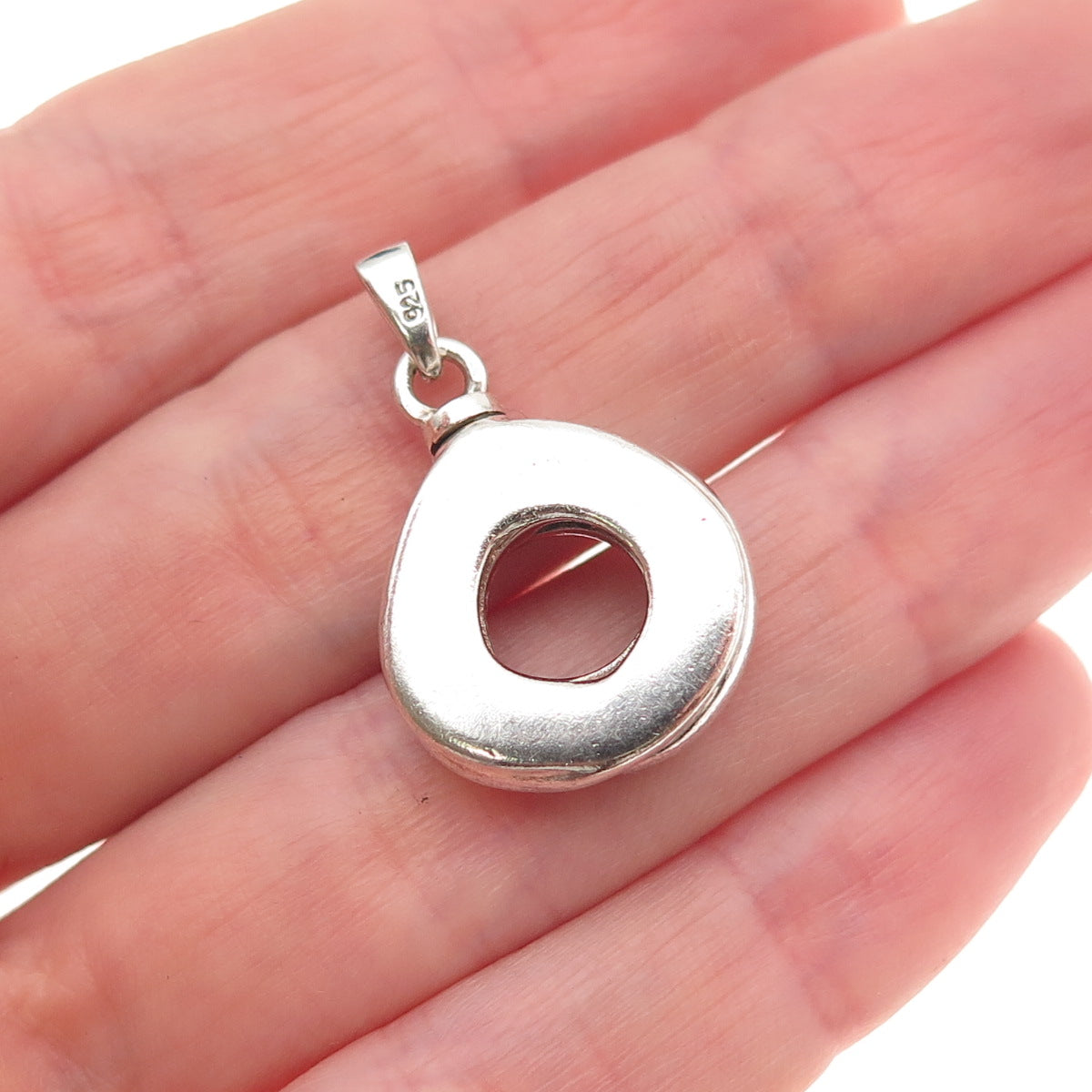 925 Sterling Silver Vintage Celtic Trinity Oxidized Charm Pendant