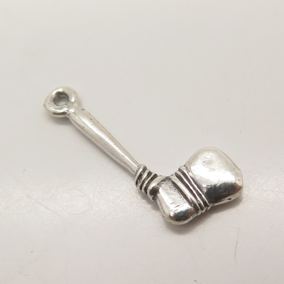 925 Sterling Silver Vintage Axe 3D Pendant