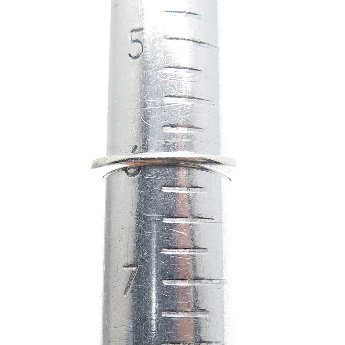 SILVER CLOUD 925 Sterling Vintage Real Round-Cut Sapphire Stackable Ring Size 6