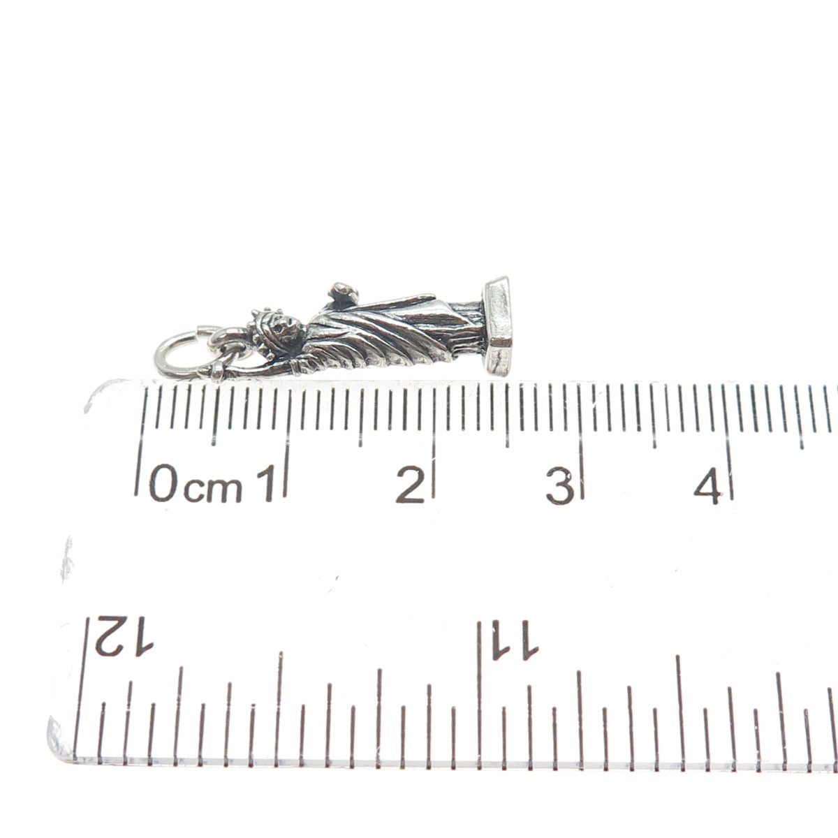 MAISELS INDIAN TRADING Sterling Vintage Statue of Liberty Oxidized Charm Pendant